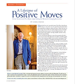 A Lifetime of Positive Moves